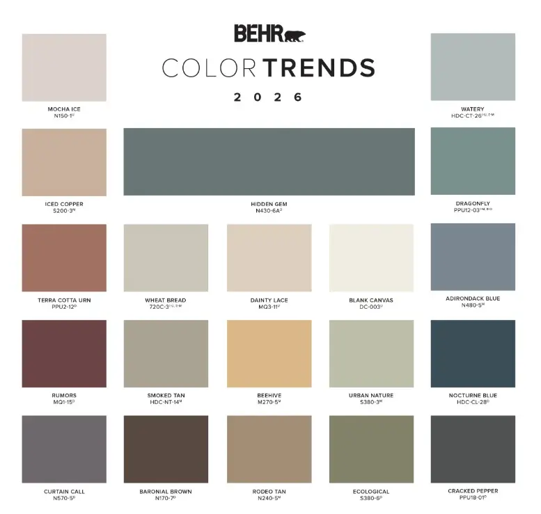Behr Paint Color of the Year 2026 - Color Trends